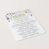 Halloween Superstition Trivia with Answer Key Printable