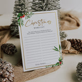 Easy Christmas Word Game for All Ages Printable
