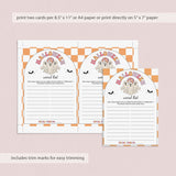 Family Halloween Game Night Word List Printable