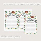 Easy Christmas Ugly Sweater Party Game Printable Word List