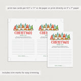 Printable Christmas Word Game with Christmas Gnomes