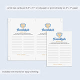 Printable Hanukkah Word Game for All Ages