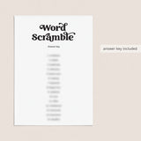 Word Scramble Game for Work | Answers Included | Printable