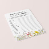 Mother's Day Word Scramble with Answers Printable