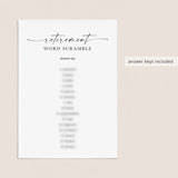 12 Work Retirement Games Printable Retirement Party Ideas