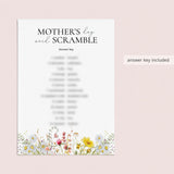 Mother's Day Word Scramble with Answers Printable