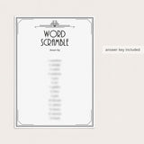 New Years Eve Speakeasy Party Game Word Scramble