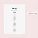 Birthday Party Game Word Scramble Answers Included Printable