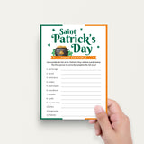 St. Patrick's Day Word Scramble Answers Included