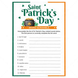 St. Patrick's Day Word Scramble Answers Included by LittleSizzle