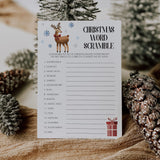 Fun Christmas Word Scramble Puzzle Instant Download