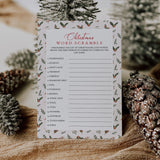 Unscramble The Christmas Words Game Printable
