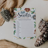 Printable Ugly Christmas Sweater Party Game Word Scramble with Answers