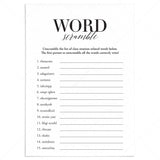 Class Reunion Word Scramble with Answer Key Printable by LittleSizzle