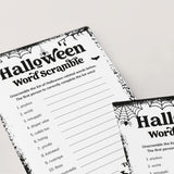 Printable Halloween Word Scramble | Black & White