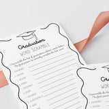 Grad Party Word Scramble Game with Answers Printable
