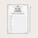 Gatsby New Year's Eve Party Games and Activities Bundle Printable