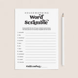 House Warming Game Word Scramble with Answers Printable by LittleSizzle
