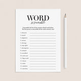 Class Reunion Word Scramble with Answer Key Printable by LittleSizzle