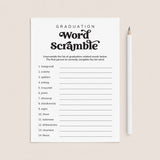 Graduation Word Scramble Answers PDF Included by LittleSizzle