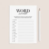 Printable Wedding Anniversary Word Scramble With Answers by LittleSizzle