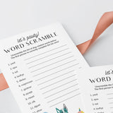 Dog Party Game Word Scramble with Answer Key