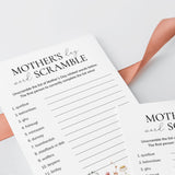 Mother's Day Word Scramble with Answers Printable