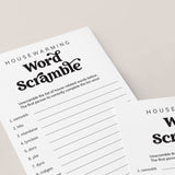 House Warming Game Word Scramble with Answers Printable