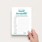 Medical Game Word Scramble with Answer Key Printable
