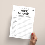 New Year's Eve Word Scramble Game with Answers Printable
