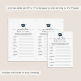 Printable Word Scramble Game for Graduation Table Decor