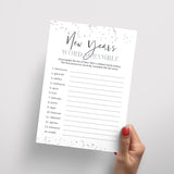 New Year's Word Scramble with Answer Key Printable