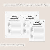 New Year's Eve Word Scramble Game with Answers Printable