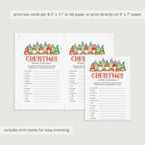 Printable Christmas Word Scramble with Answer Key