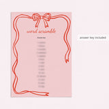 Valentine's Day Word Scramble with Answers Printable PDF