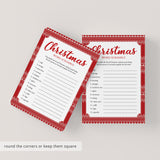 Christmas Word Scramble and Answers Printable