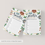 Printable Ugly Christmas Sweater Party Game Word Scramble with Answers