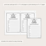 New Years Eve Speakeasy Party Game Word Scramble