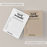 House Warming Game Word Scramble with Answers Printable