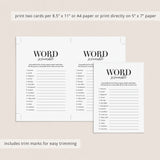 Class Reunion Word Scramble with Answer Key Printable