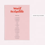 Red Pink Bridal Shower Word Scramble Answers Included Printable
