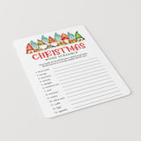 Printable Christmas Word Scramble with Answer Key