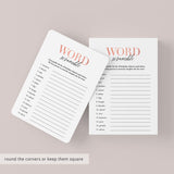 Girl Birthday Word Scramble Game Printable