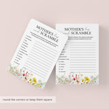 Mother's Day Word Scramble with Answers Printable