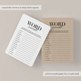 Class Reunion Word Scramble with Answer Key Printable