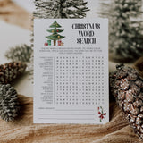 Xmas Word Search Game Printable