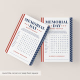Memorial Day Word Search with Answer Key Printable
