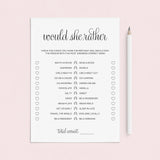 Simple Minimalist Birthday Games Bundle For Women Printable