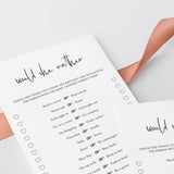 Girl Birthday This or That Game Printable