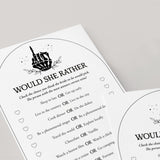 Would She Rather Bridal Shower Game Halloween Theme